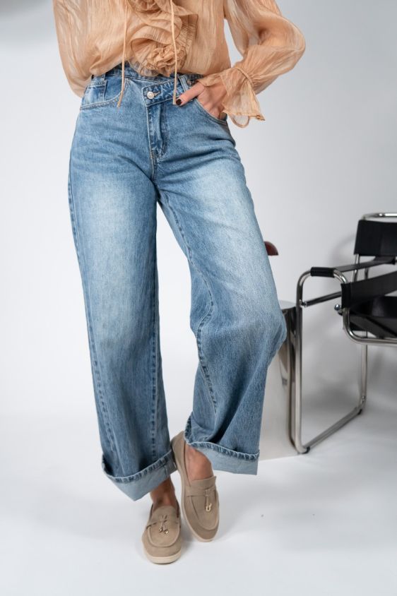 Hlače Denim Wide – Plavi Denim
