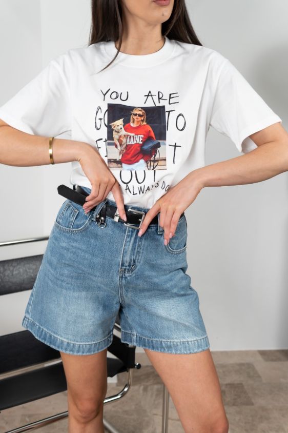 Jeans Hlače Denim Short Svijetloplava