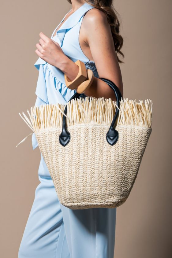 Torba Riviera Weave &ndash; Prirodna Krem