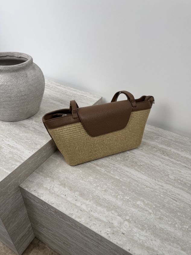 Torba Straw Chic Smeđa