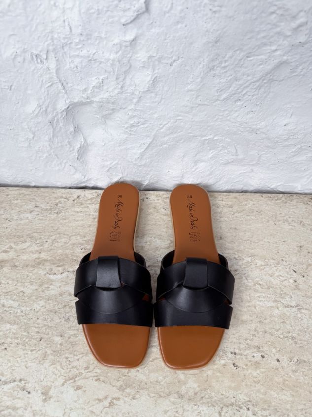 Sandale Intrecciato – Crne
