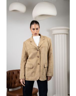Jakna Beige Suede