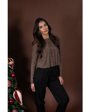 Bluza Shine Smeđa